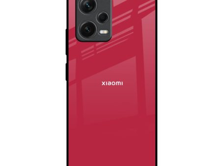 Solo Maroon Glass case for Redmi Note 12 5G Fashion