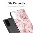 Shimmer Roses Glass case for Redmi Note 12 5G Online Sale