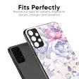 Elegant Floral Glass Case for Redmi Note 12 5G For Cheap