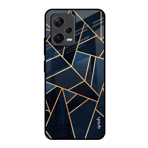 Abstract Tiles Glass Case for Redmi Note 12 5G For Sale