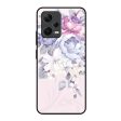 Elegant Floral Glass Case for Redmi Note 12 5G For Cheap