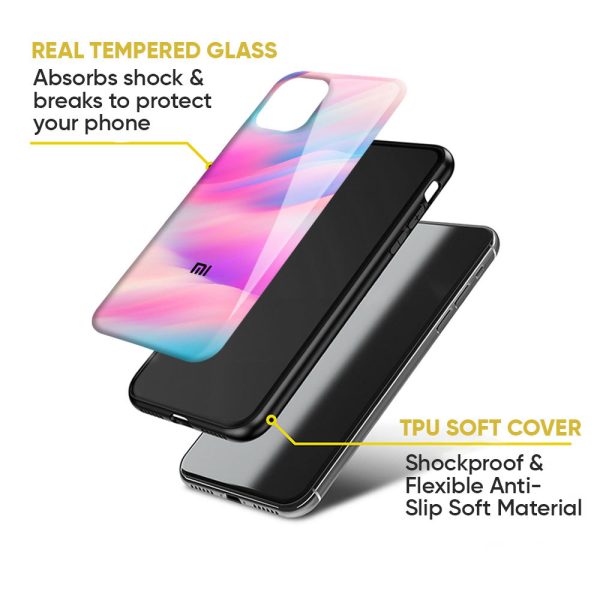 Colorful Waves Glass case for Redmi Note 12 5G For Sale