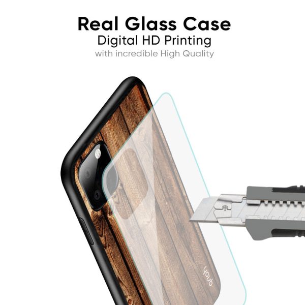 Timber Printed Glass Case for Redmi Note 12 5G Online Sale