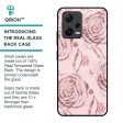 Shimmer Roses Glass case for Redmi Note 12 5G Online Sale