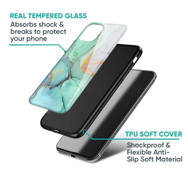 Green Marble Glass Case for Redmi Note 12 5G Online