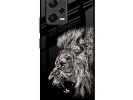 Brave Lion Glass Case for Redmi Note 12 5G Hot on Sale