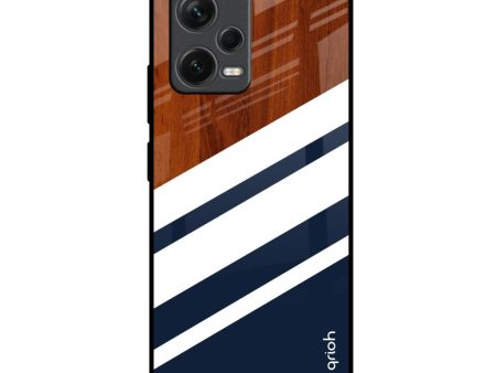 Bold Stripes Glass Case for Redmi Note 12 5G For Discount