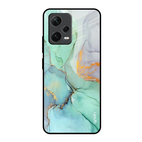 Green Marble Glass Case for Redmi Note 12 5G Online