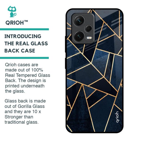 Abstract Tiles Glass Case for Redmi Note 12 5G For Sale