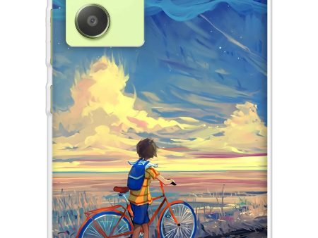 Riding Bicycle to Dreamland Soft Cover for Samsung Galaxy A54 5G Online Hot Sale