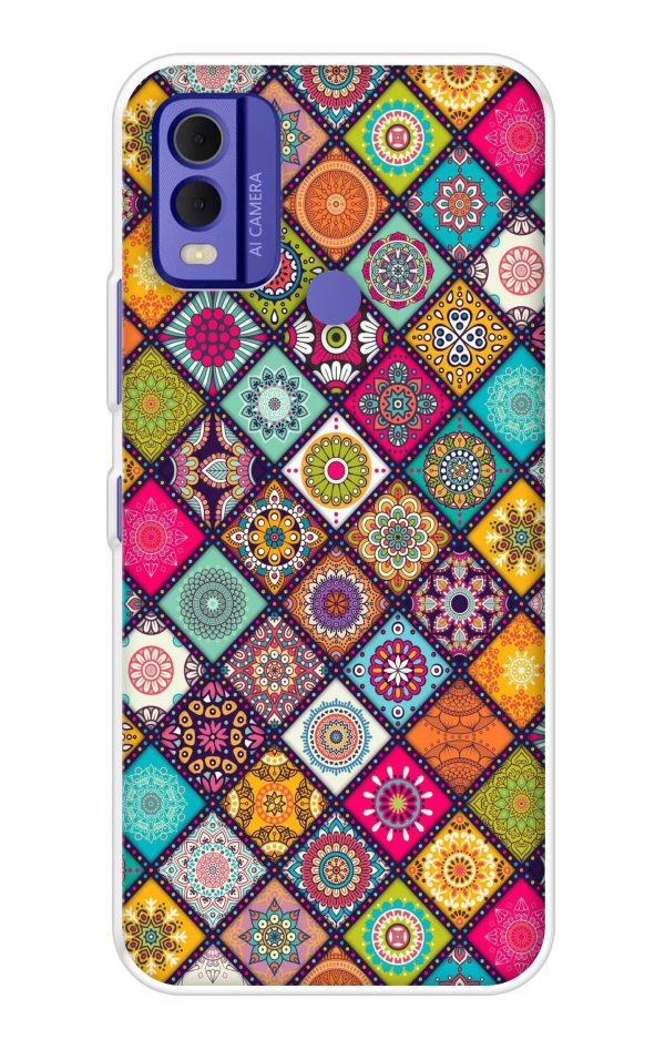 Multicolor Mandala Soft Cover for Nokia C22 For Cheap