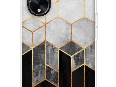 Hexagonal Pattern Soft Cover for Oppo F23 5G Supply