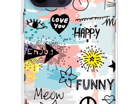 Happy Doodle Soft Cover for iPhone 14 Pro Max Discount