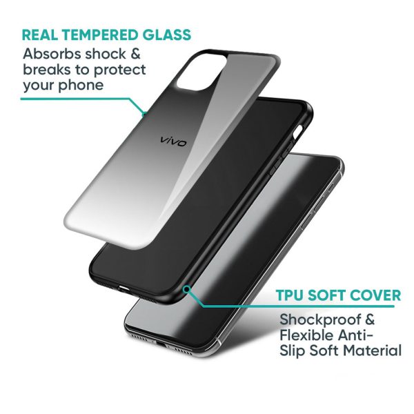 Zebra Gradient Glass Case for Vivo V27 Pro 5G on Sale