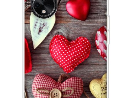 Valentine Hearts Soft Cover for Oppo F23 5G For Cheap