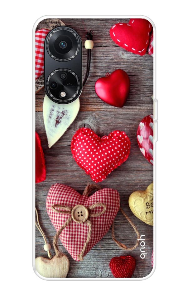 Valentine Hearts Soft Cover for Oppo F23 5G For Cheap