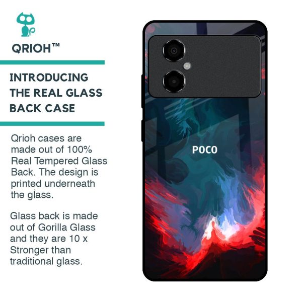 Brush Art Glass Case For Poco M4 5G on Sale