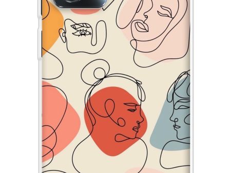 Abstract Faces Soft Cover for Motorola Moto G13 Fashion