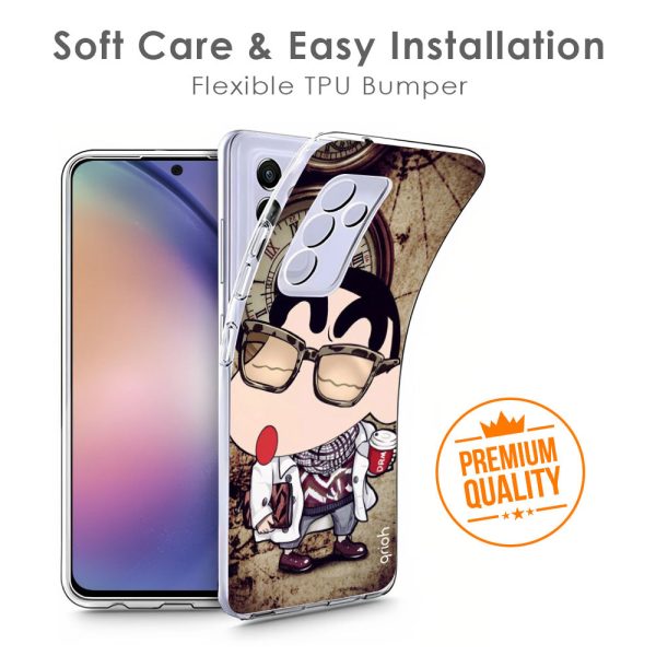 Nerdy Shinchan Soft Cover for iPhone 14 Pro Online now