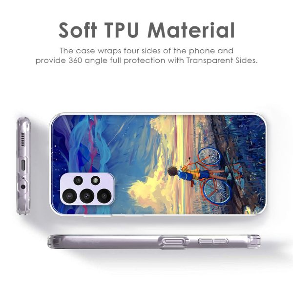 Riding Bicycle to Dreamland Soft Cover for Samsung Galaxy A54 5G Online Hot Sale