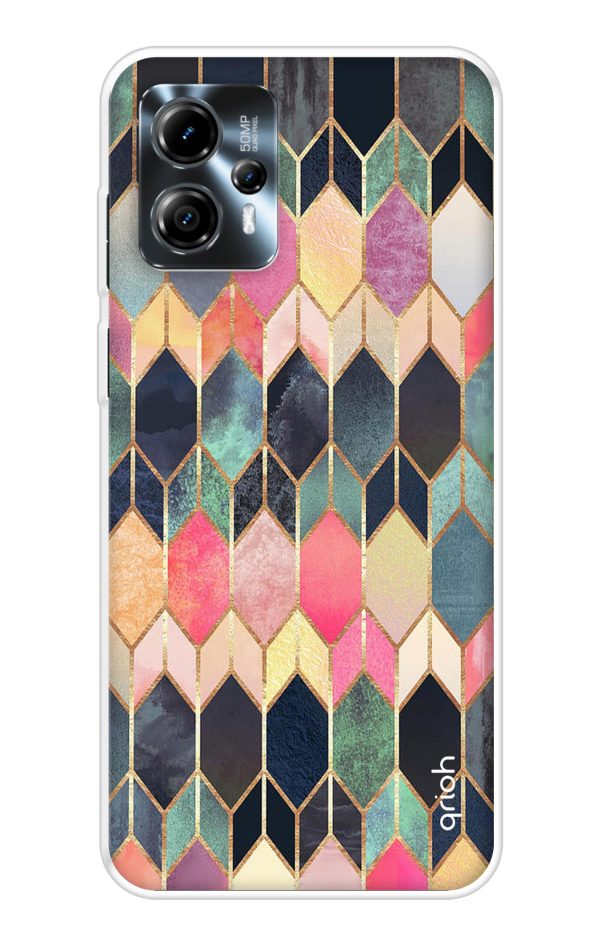 Shimmery Pattern Soft Cover for Motorola Moto G13 Online Sale