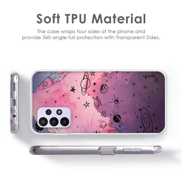 Space Doodles Art Soft Cover For iPhone 14 Pro Online now