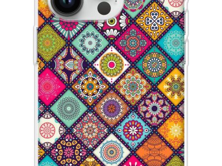 Multicolor Mandala Soft Cover for iPhone 14 Pro Online Sale