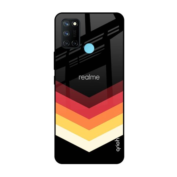 Abstract Arrow Pattern Glass Case For Realme 7i Online now