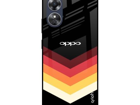 Abstract Arrow Pattern Glass Case For OPPO A17 For Sale