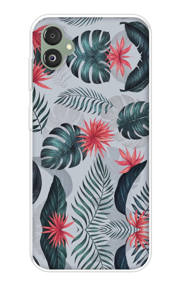 Retro Floral Leaf Soft Cover for Samsung Galaxy F14 5G Online Sale