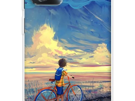 Riding Bicycle to Dreamland Soft Cover for Motorola Moto G13 Online Sale