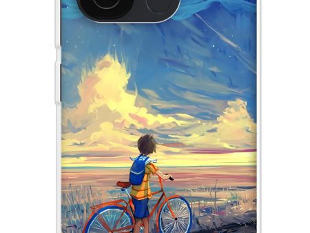 Riding Bicycle to Dreamland Soft Cover for Redmi 12C Hot on Sale