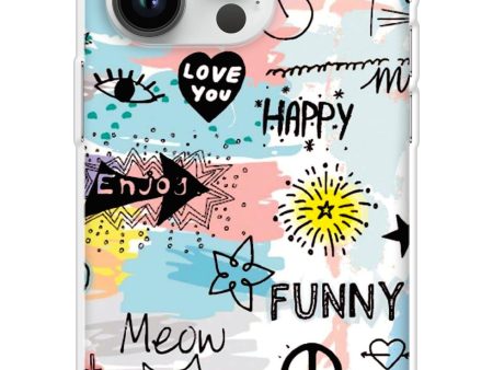 Happy Doodle Soft Cover for iPhone 14 Pro Supply