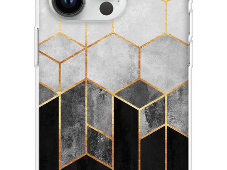 Hexagonal Pattern Soft Cover for iPhone 14 Pro Hot on Sale