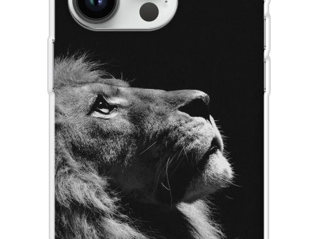 Lion Looking to Sky Soft Cover for iPhone 14 Pro For Discount