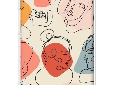 Abstract Faces Soft Cover for Samsung Galaxy F14 5G For Sale