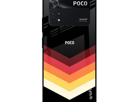 Abstract Arrow Pattern Glass Case For Poco M4 Pro Online Sale