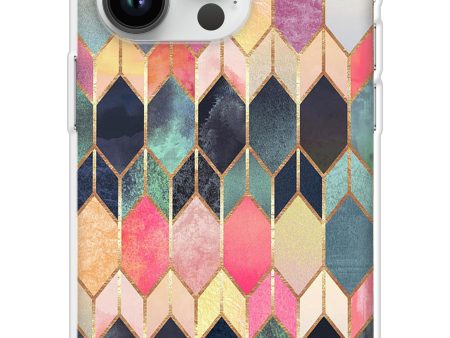 Shimmery Pattern Soft Cover for iPhone 14 Pro Cheap