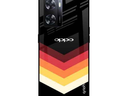 Abstract Arrow Pattern Glass Case For OPPO A77s on Sale